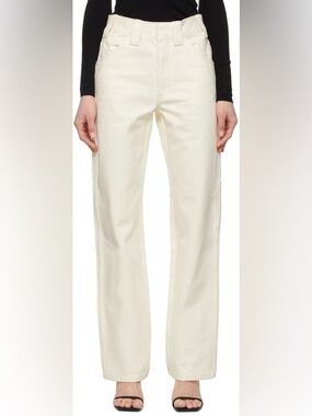 Alexander Wang Off-White Straight-Leg Jeans